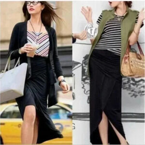 NWT CAbi # 5052 Run Around Maxi Skirt Sz S